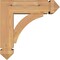 Ekena Millwork Thorton Arts and Crafts Smooth Bracket w/ Offset Brace, Western Red Cedar, 5 1/2"W x 16"D x 16"H BKT0604X16X16THR03SWR - alternate 2